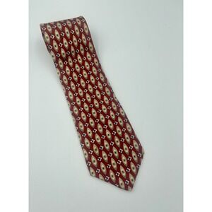 Vintage Christian Dior Tie Mens Silk Geometric Made in Italy Classic 90s‎